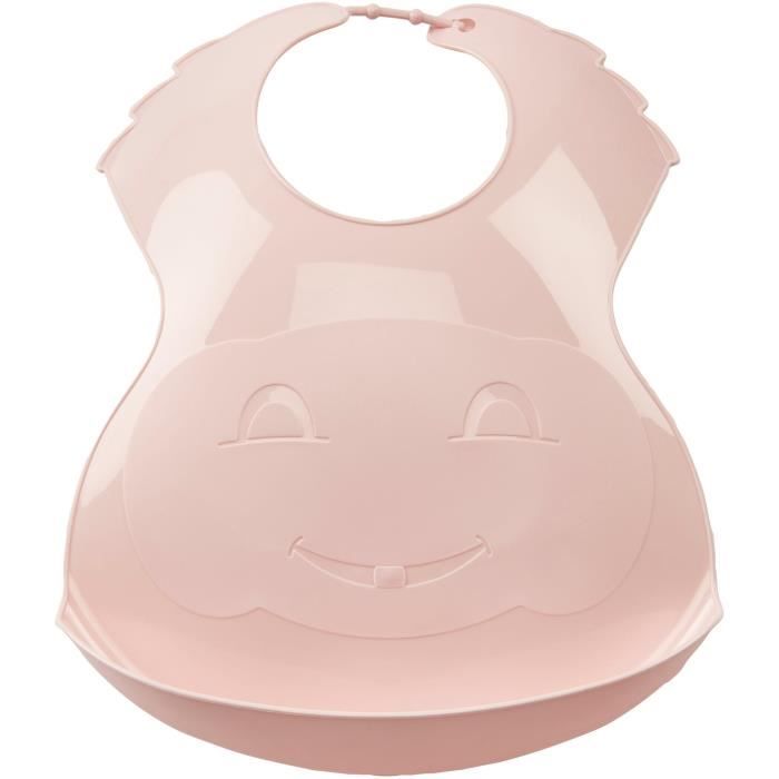 THERMOBABY Bavoir semi-rigide - Rose poudré