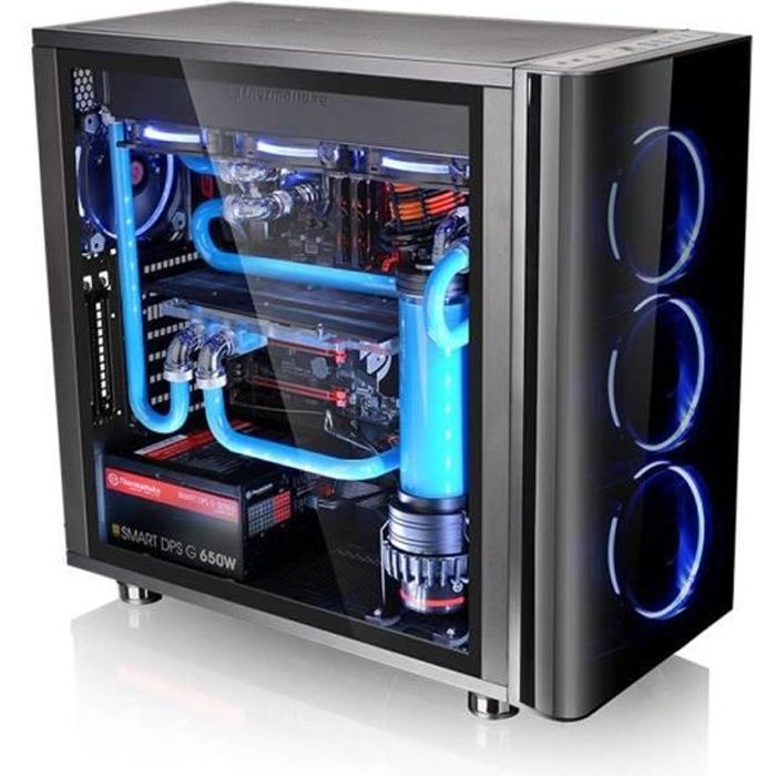Thermaltake Boîtier PC View 31 TG – Moyen Tour – Fenêtre en verre trempé