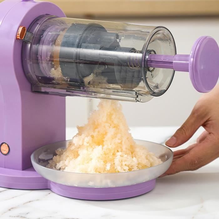 Broyeur À Glace Électrique,Machine À Glace Pilée Avec 2 Bacs À Glaçons