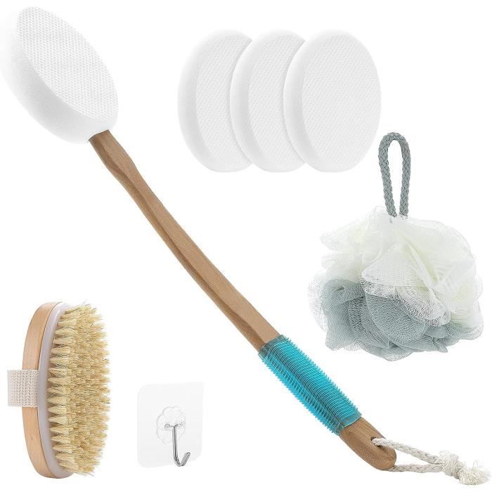 Brosse Exfoliante Corps En Silicone – Brosse De Douche Pour Le Dos, Antibactérienne
