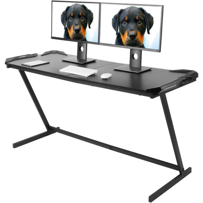 Bureau Pliable Réglable Hauteur Et Inclinaison - Table Portable Pour Ordinateur, Salon, Bureau à Domicile, Noir - 3
