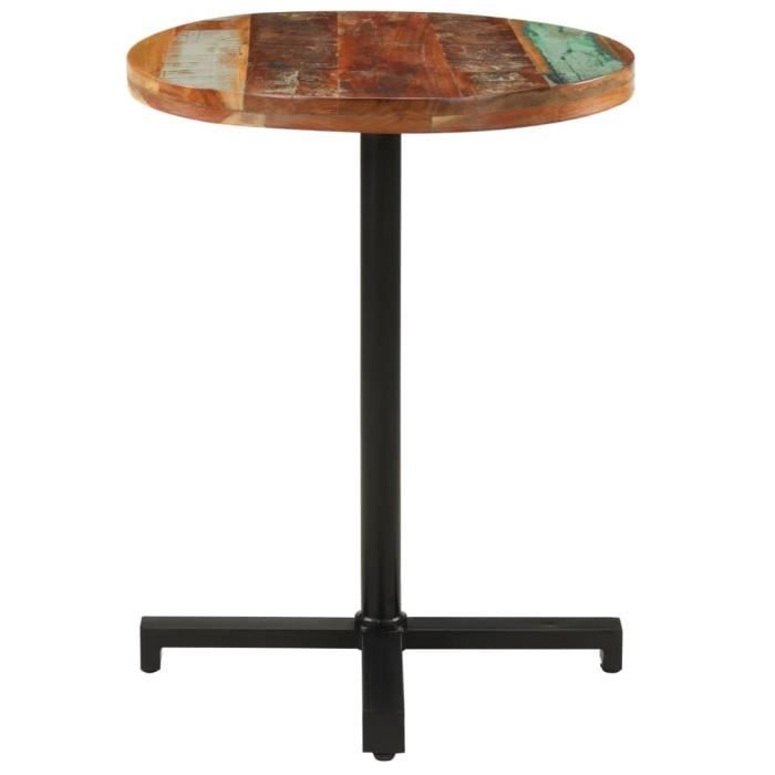 GES - Tables à manger - Table de bistro - Ronde 60 x 75 cm - Bois de ...