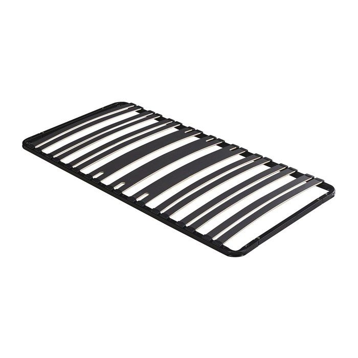 Sommier cadre à lattes 90 x 190 cm - 15 lattes - 3 zones soutien lombaire renforcé - Sans pied - Noir - CERRISI de YSMÉE Sommier cadre à lattes 90 x 190 cm - 15 lattes - 3 zones soutien lombaire renforcé - Sans pied - Noir - CERRISI de YSMÉE