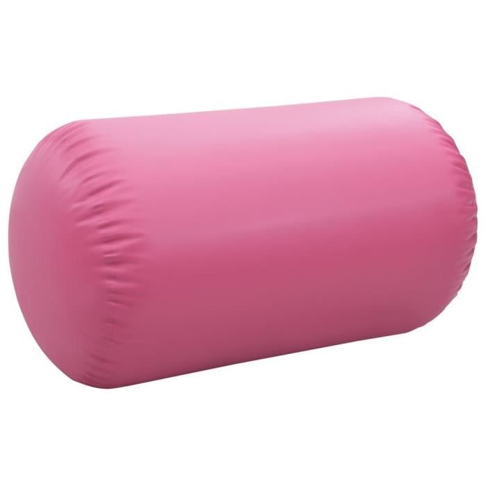 Rouleau gonflable de gymnastique avec pompe 120x75 cm PVC Bleu