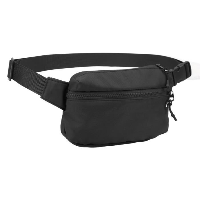 HEKOBAG Sac Banane Sport Nylon Imperméable - Sac Banane Randonnée Running Ville Avec Poche Bouteille