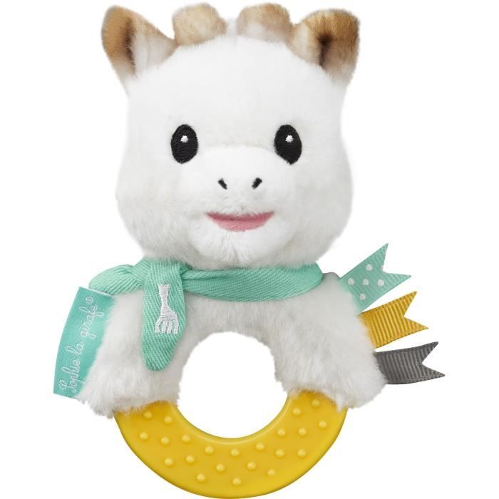 Hochet peluche à mordiller - VULLI - Sophie la girafe - Peluche à mordiller - Hochet bébé - Effet relaxant - Grossesse