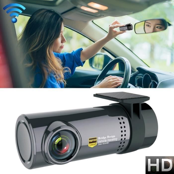 Mini dashcam android ios caméra voiture full hd 3mp détection