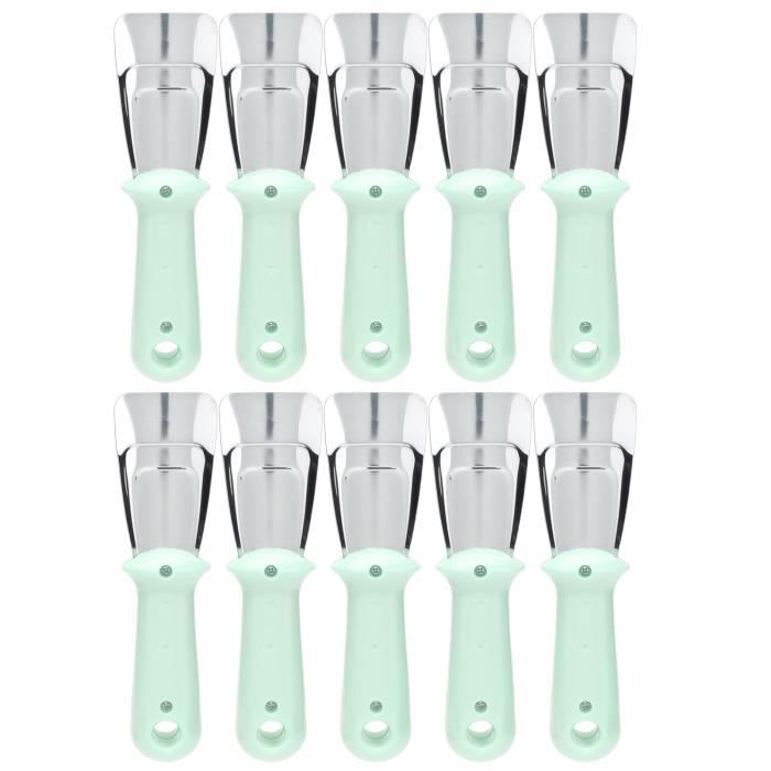 5 Pelles Alimentaires Acier Inoxydable - Pour Glace, Sucre, Patisserie - 19cm - Argenté
