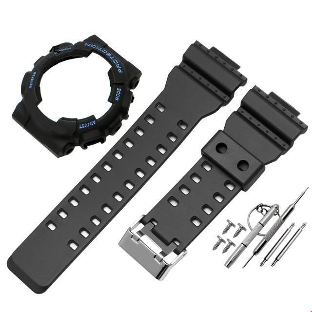 Bracelet Rectangle en cuir véritable - Noir - Bijoux Fantaisie