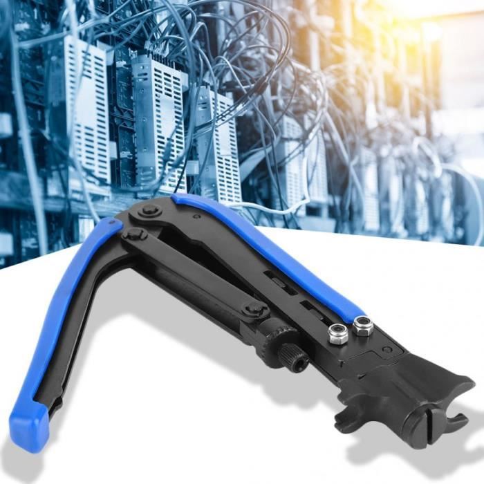 Pince à Sertir Et Dénuder Câbles Réseau - Outil Manuel ABS, Compact - Pour Connecteurs RJ45 Et Travaux électriques