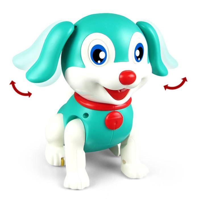 Chien Robot Interactif Intelligent – Peluche Réaliste Qui Aboye, Marche, Court, S'Assied – Jouet Électronique Pour Enfants