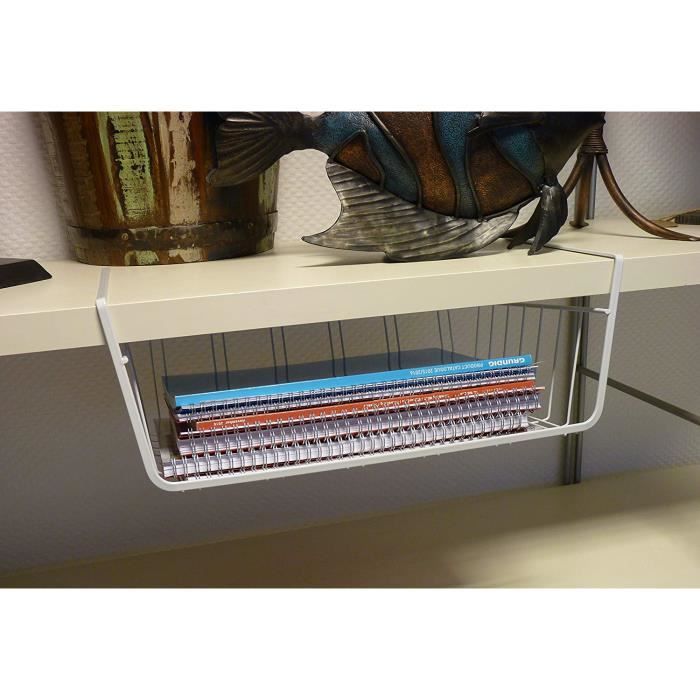 Lot De 2 Paniers Suspendus En Metal Rangement Pour Placards De