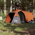 Tente de camping 4 personnes 360x135x105 cm taffetas 185T - SALUTUYA - BD1121-1
