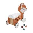 VERTBAUDET Porteur coffre renard en bois multicolore TU