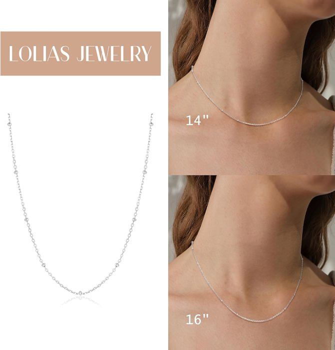 Collier Boule En Argent Plaqué Pour Femme - Design Simple Et Élégant - Neuf Avec Étiquettes - Fabriqué En France