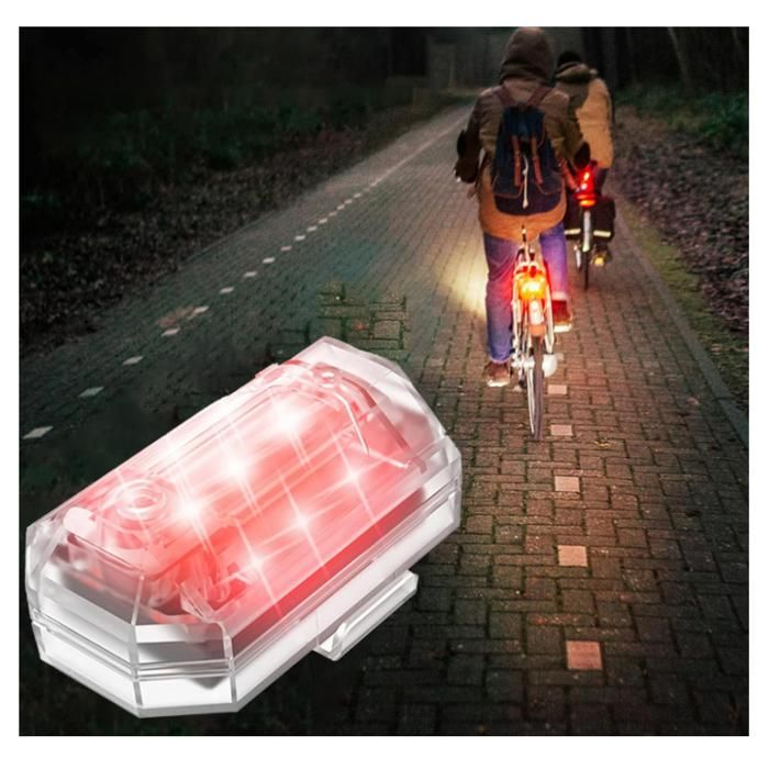 TQQEPOOL Lumières LED Sans Fil Haute Luminosité For Drone De Camion De Voiture, Avec Télécommande, Lumière Anti-collision, For Avion De Drone De Vélo De Moto(10 Pack