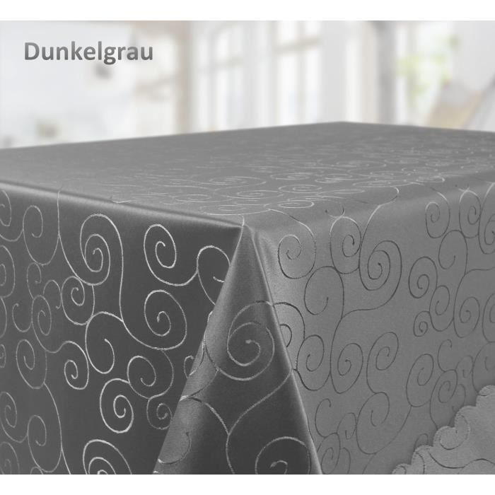 BEAUTEX Nappe En Vinyle Aspect Dentelle Motif Floral Nettoyable, En