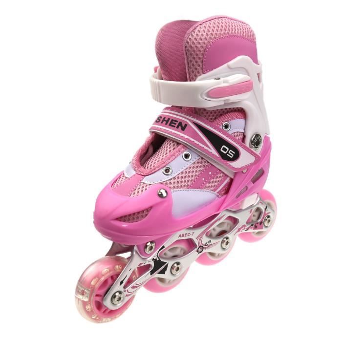 Patins à Roulettes Roller Derby Fille - Bleu Rose Taille 10
