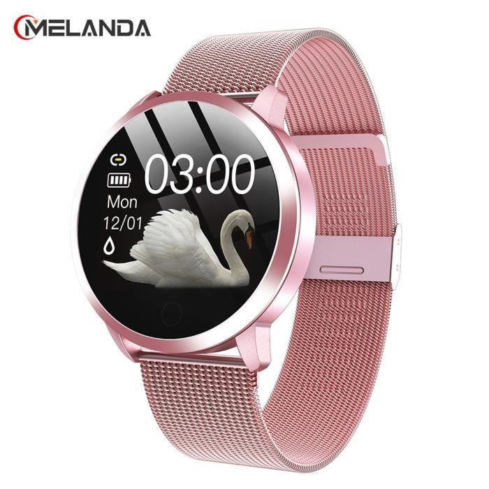 Montre connect e MELANDA 2020 montre intelligente femmes tanche