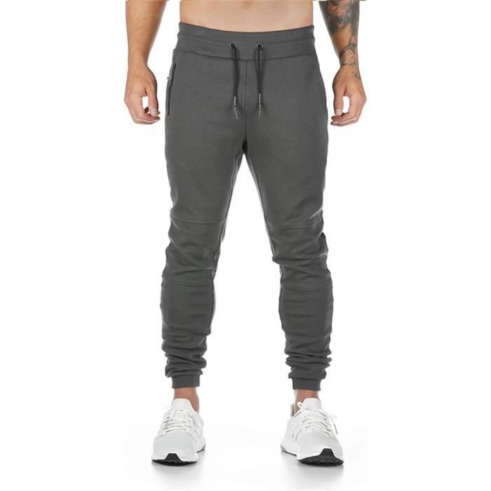 Pantalon Jogging Homme Cargo Large Taille Élastique Décontracté - Survêtement Sport Loisir Avec Poches 2024