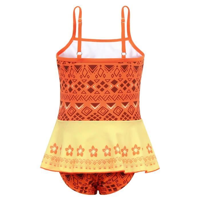 AmzBarley Maillot de Bain Moana pour Fille Une Pi ce Ensemble t