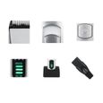 CUPOT® Tondeuse Cheveux - Hommes Electrique Tondeuse Barbe Rechargeable USB Tondeuse à Cheveux Professionnel-2