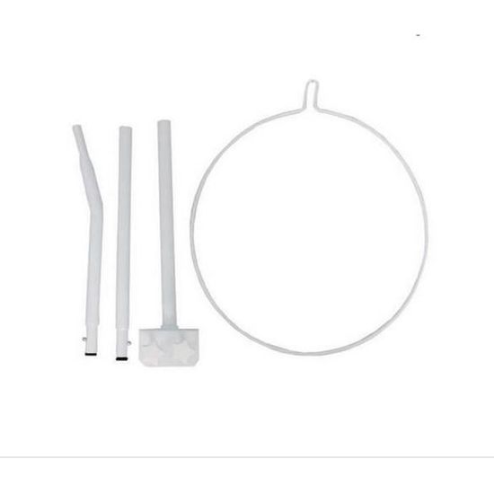 Support Pour Moustiquaire De Berceau En Acier - 89x27 Cm, Blanc, Antirouille, Capacité De Charge élevée, Facile à Installer - 4