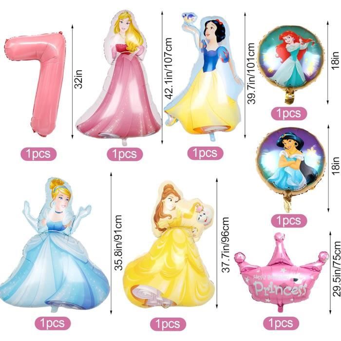 Toile De Fond Anniversaire Princesse Rose 7x5 Pieds - Décoration Fête Et Photos