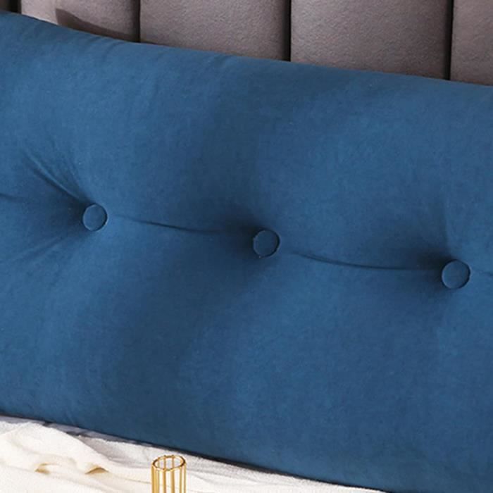 Coussin Lombaire Cylindrique COMVIP 10x40 Cm - Coton Et Lin, Housse Détachable, Gris - Pour Canapé, Lit, Yoga