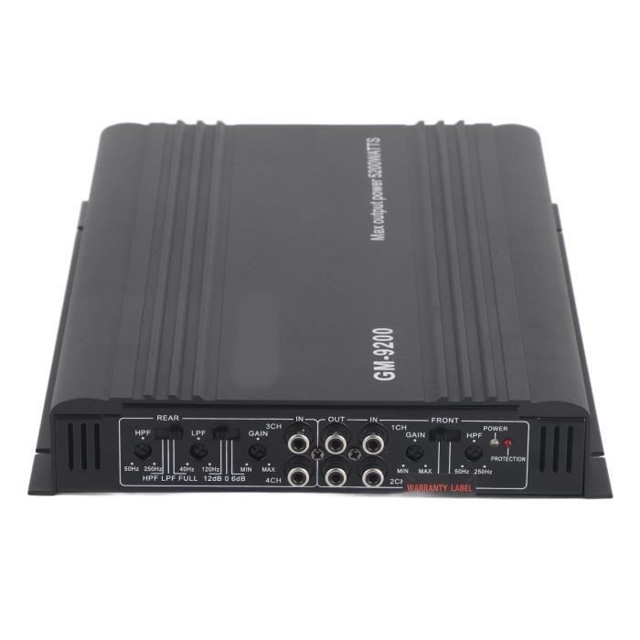 SURENHAP Amplificateur stéréo de voiture Amplificateur de puissance