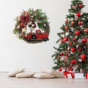 Lot De 2 Nœuds De Noël Géants Rouge - 45 X 90 Cm - Décoration Intérieure/Extérieure Pour Sapin, Porte, Cheminée