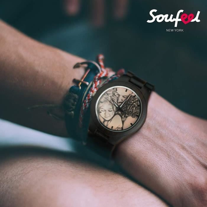 Montre en bois hotsell personnalisable avec photo