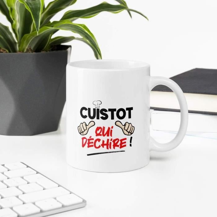 Mug Humour Cuistot Tasse Message Drôle Cuisinier. Idée Cadeau Original Pour Amis Couple Amoureux
