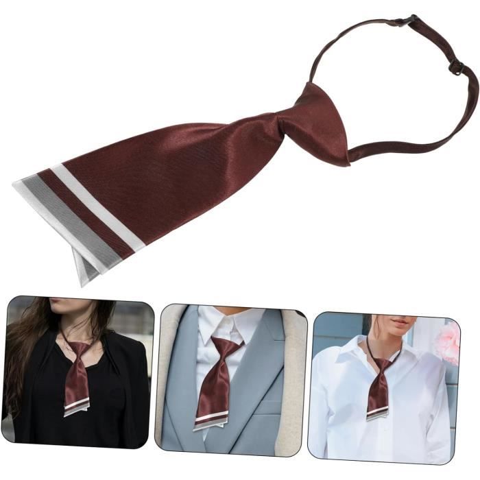 Haveratio Cravate Pré-Nouée Perles Pour Femme Et Homme - Cravate Paresseuse Élégante Pour Occasions Formelles