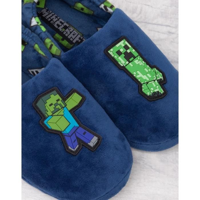 Chaussons minecraft hotsell