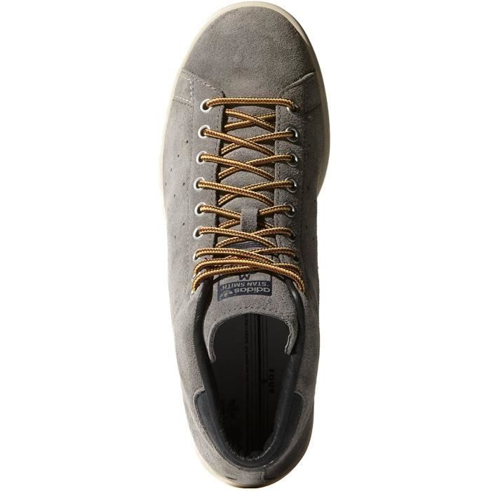 Chaussures montantes Adidas Originals Stan Smith 84 LAB. M25779 Cuir Gris Mixte Adulte Lacets gris Cdiscount Chaussures