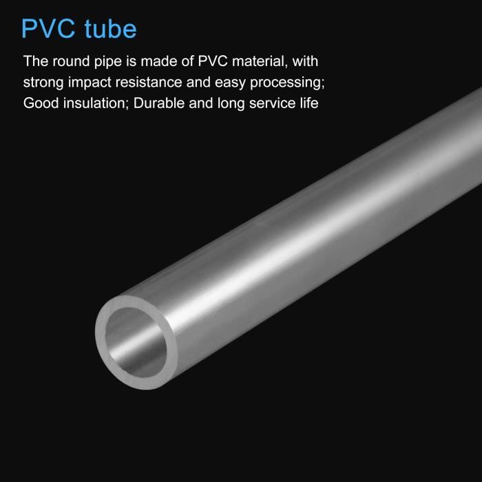 sourcing map PVC Transparent Tuyau Vinyle Tube 32mm Diamètre Interne 38mm  Diamètre Externe 2m Flexible Léger pour Eau Tube Air Ligne