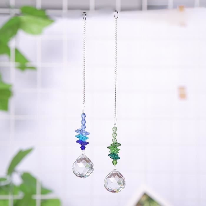10Pcs Prismes en cristal de verre clair pour lustre, pendentifs, gouttes de lampe, accessoires de bricolage 130094 - Maison 10Pcs Prismes en cristal de verre clair pour lustre, pendentifs, gouttes de lampe, accessoires de bricolage 130094 - Maison