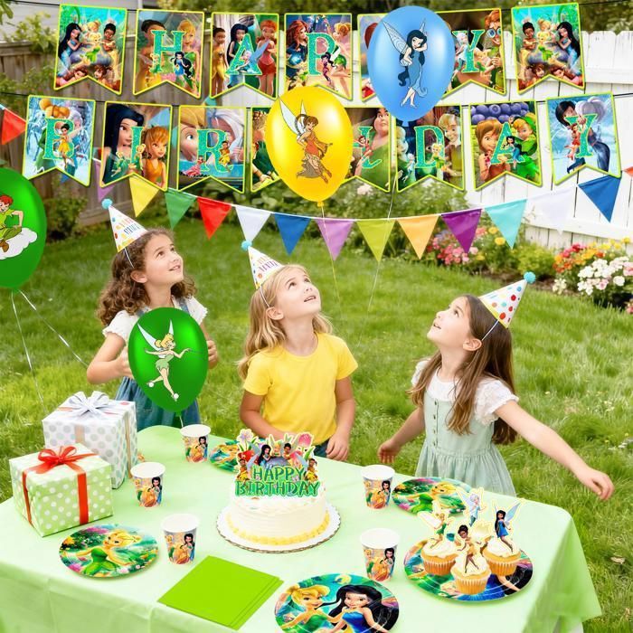 Kit Vaisselle Anniversaire Ballons – Service Complet Jetable : Assiettes, Serviettes, Nappe, Ballons, Bannière & Décor Gâteau
