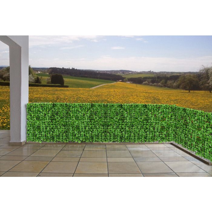 Haie artificielle/brise vue pour balcon ~ 300x100cm feuilles clair ...