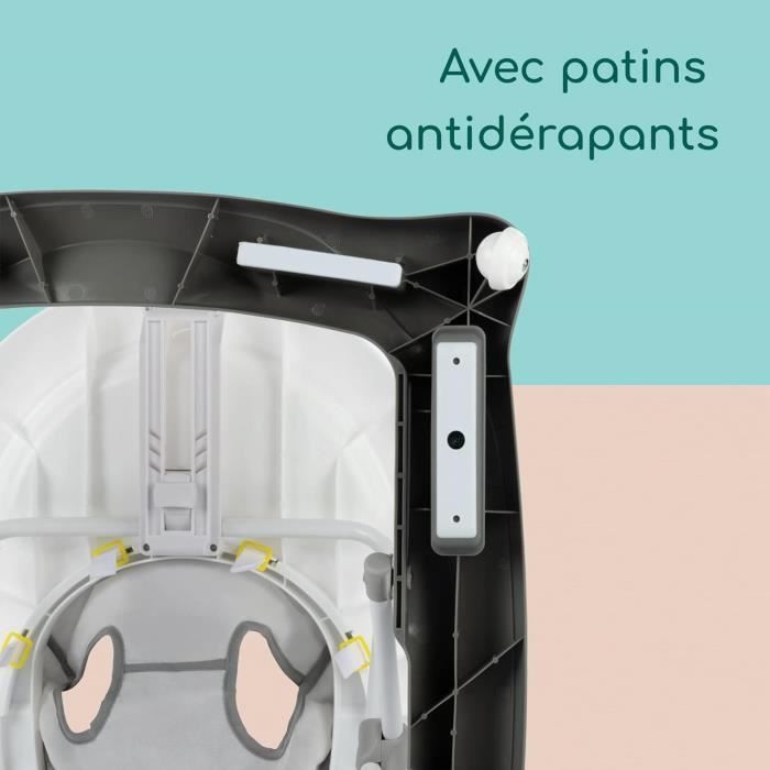 BEBECONFORT Trotteur Explorer avec tablette musicale De 6 18 mois 12kg Gray Mist