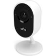 Arlo Essential Spotlight Indoor - Pack de 1 caméra de surveillance Wifi avec fil - Blanc - 1K - Bouclier de confidentialité-0
