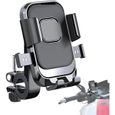 Support Téléphone Vélo Universel,Support Telephone Moto,pour Guidon Diamètre 15-34mm Bicyclette Scooter,pour Smartphone 4.1-7.2-0