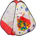 Tente de Jeu pop up pour enfants Maison Jouet TIANA | incl pratique Étui pour le garder / transporter | léger idéal pour jouer à ...-0