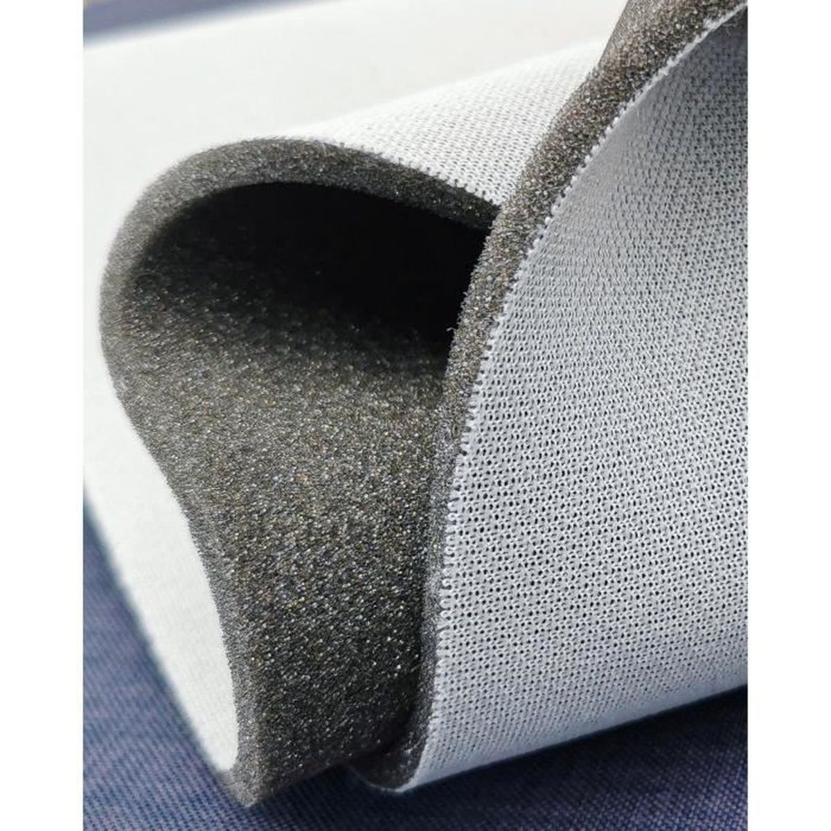 Velours Gris Perle Pour Ciel De Toit - Vendu Au Mètre - Tissu D'ameublement Neuf