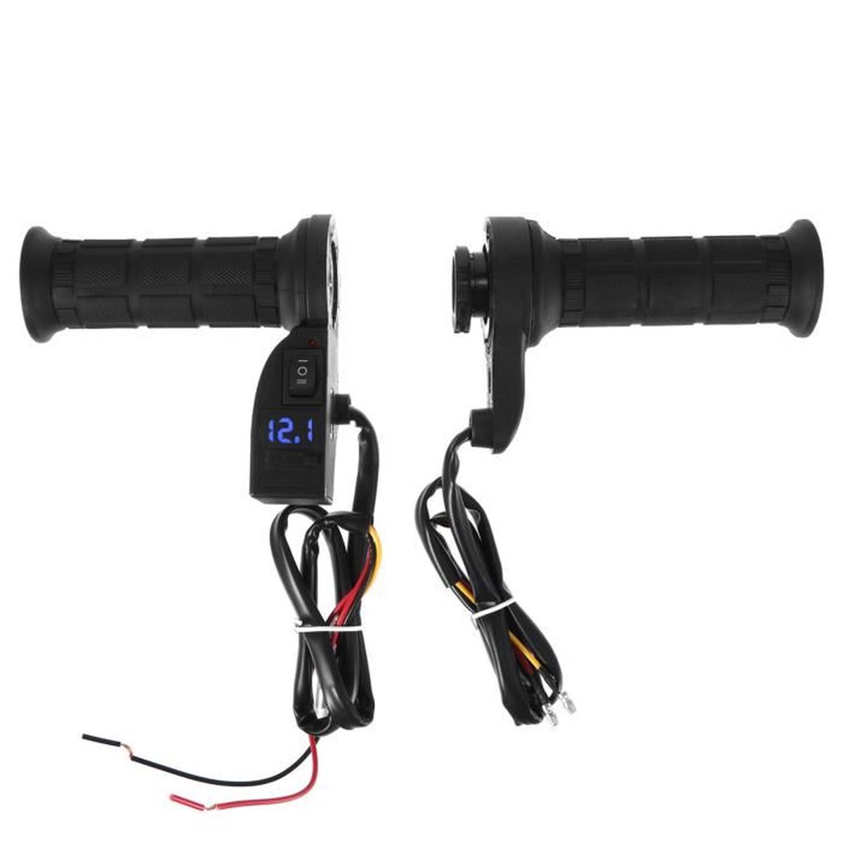 Poignée chauffante pour moto, guidon électrique multifonction pour moto ...
