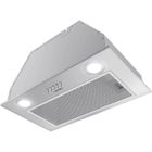 Hermitlux Hotte Aspirante Encastrable 52cm, 3 Vitesses, Évacuation & Recyclage, Débit d'Air Puissant 750m³/h, 68dB, Eclairage à LED