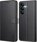 Coque Pour Samsung Galaxy A56 5G, Pochette Etui Housse Cuir à Clapet avec Fermeture Magnétique et Multifonction Noir - New&Teck
