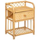 Table de chevet "Aoni" - rotin - Beige - Atmosphera createur d'interieur