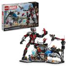 LEGO Marvel 76314 Le combat de Captain America : Civil War - Jouet pour garçon dès 10 ans